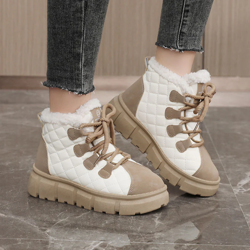 Damen Winterliche Sneakers mit robuster Profilsohle und kuscheligem Innenfutter Heidi Mode - Image 4