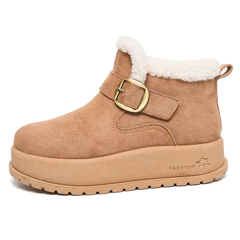 Damen Winterstiefel mit hochwertigem Fleece-Innenfutter und modischer Schnalle Heidi Mode - Image 7
