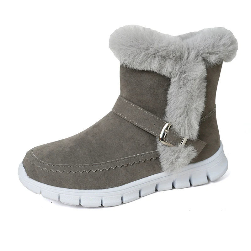 Damen Winterstiefel mit kuscheligem Kunstfell und modischem Riemen Heidi Mode - Image 2