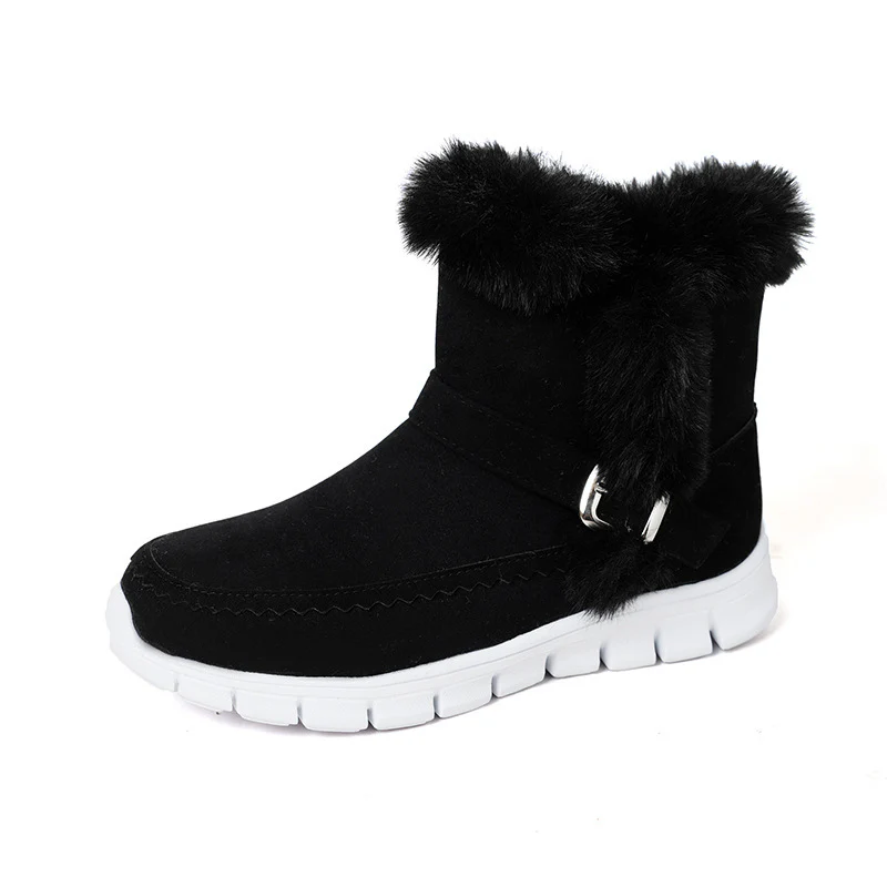 Damen Winterstiefel mit kuscheligem Kunstfell und modischem Riemen Heidi Mode - Image 4