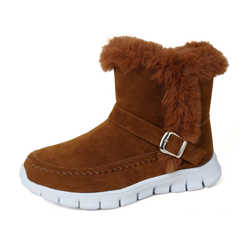 Damen Winterstiefel mit kuscheligem Kunstfell und modischem Riemen Heidi Mode - Image 6