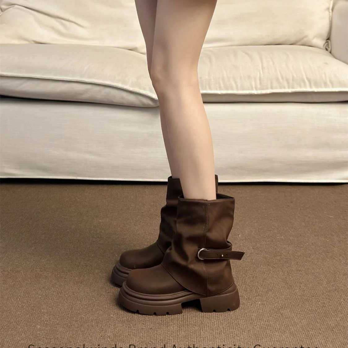 Damen Winterstiefel mit modischem Design und robuster Sohle Heidi Mode - Image 2