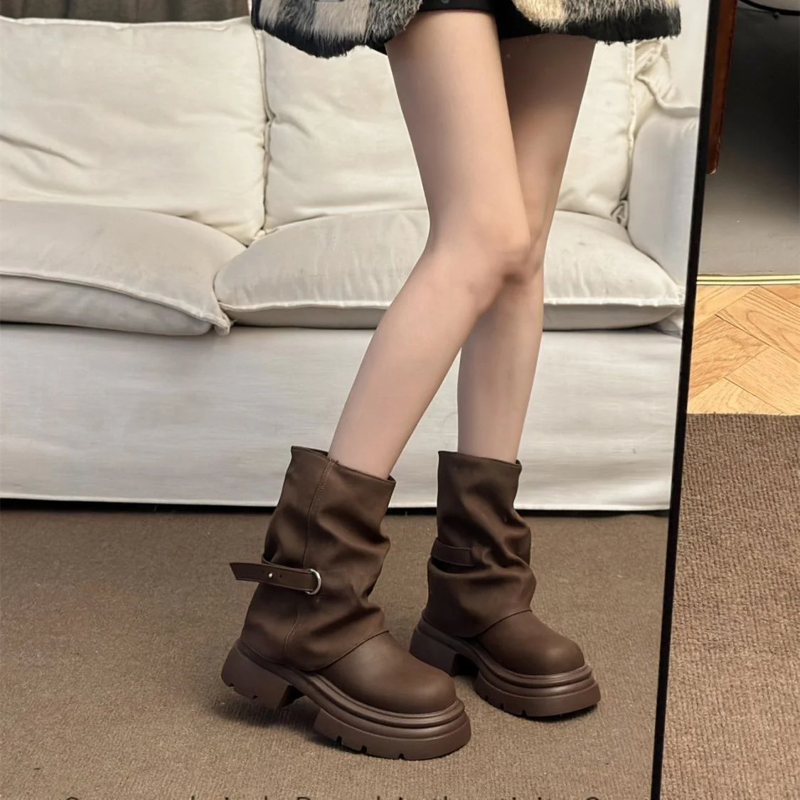 Damen Winterstiefel mit modischem Design und robuster Sohle Heidi Mode - Image 3