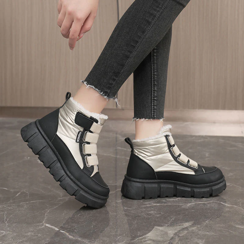 Damen Winterstiefel mit warmem Fleece-Futter und praktischen Klettverschlüssen Heidi Mode - Image 4