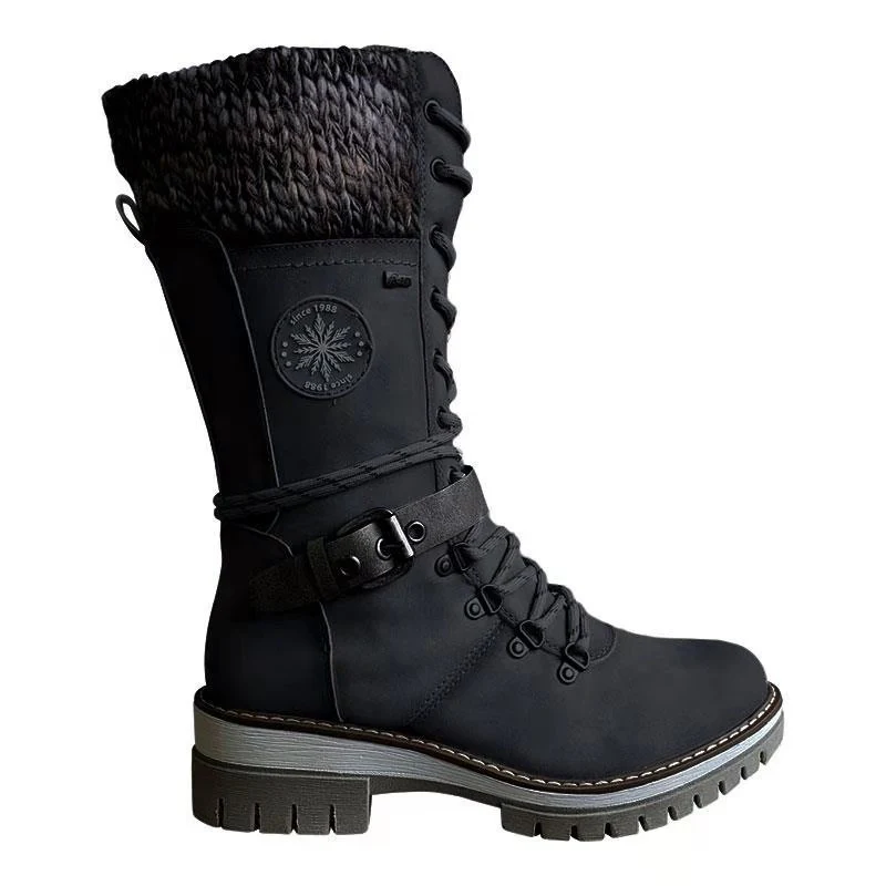 Damen Winterstiefel mit warmem Futter und trendigem Schnürdesign Heidi Mode - Image 6