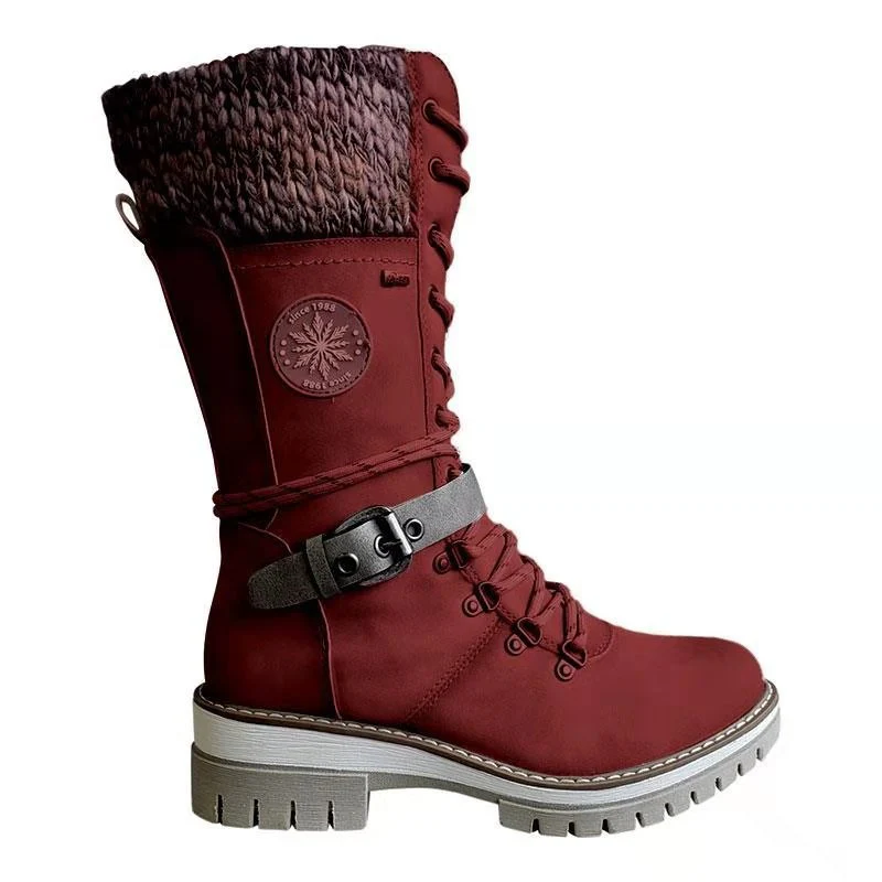 Damen Winterstiefel mit warmem Futter und trendigem Schnürdesign Heidi Mode - Image 7