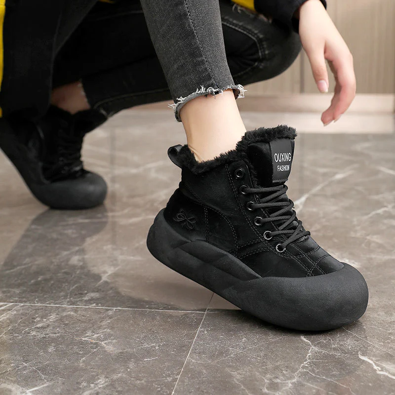 Damen Winterstiefel mit warmem Kunstfell und rutschfester Sohle Heidi Mode - Image 3