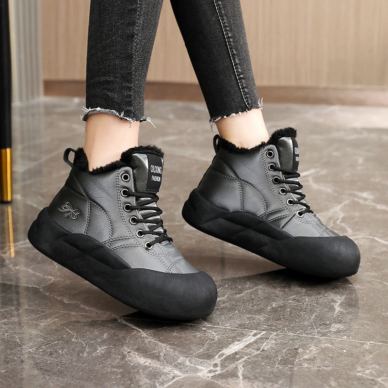 Damen Winterstiefel mit warmem Kunstfell und rutschfester Sohle Heidi Mode - Image 4