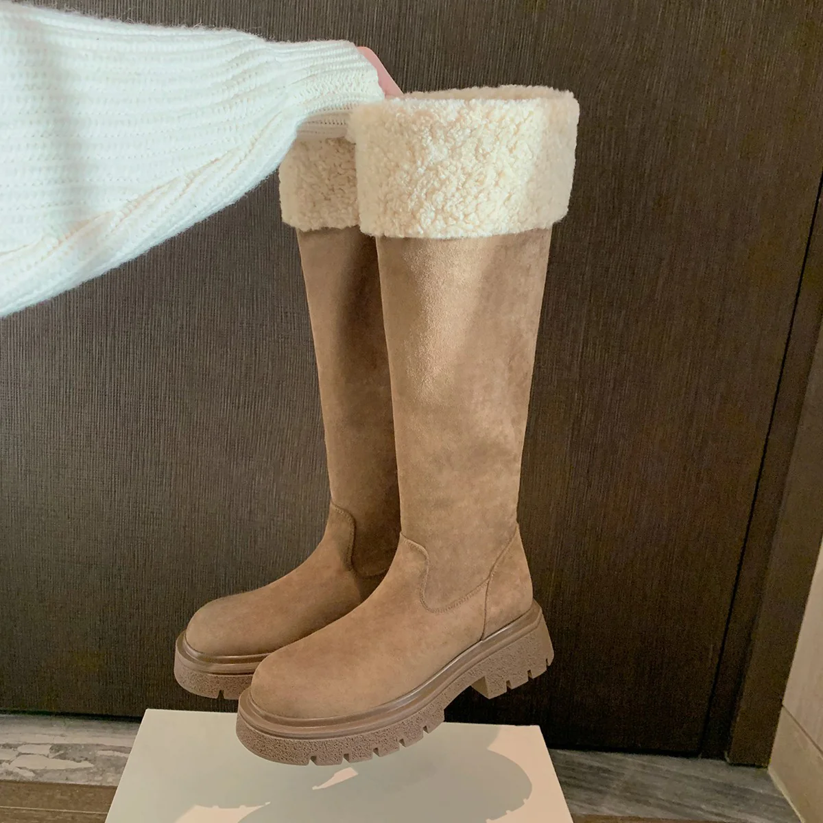 Damen Winterstiefel mit warmem Kunstfellkragen und robuster Sohle Heidi Mode - Image 3