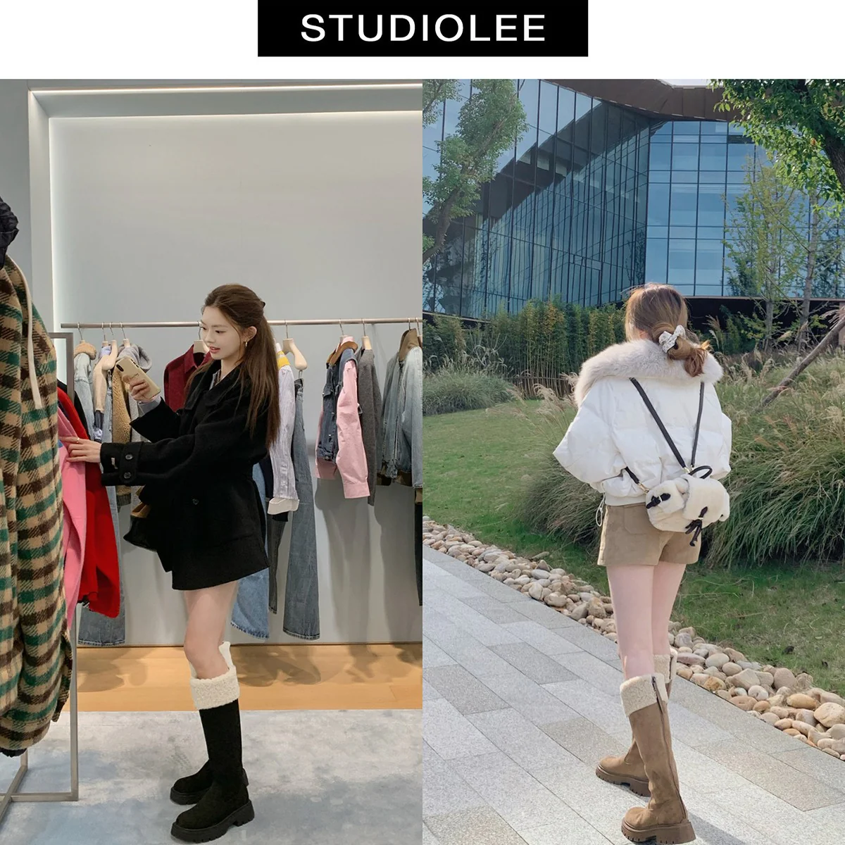 Damen Winterstiefel mit warmem Kunstfellkragen und robuster Sohle Heidi Mode - Image 4