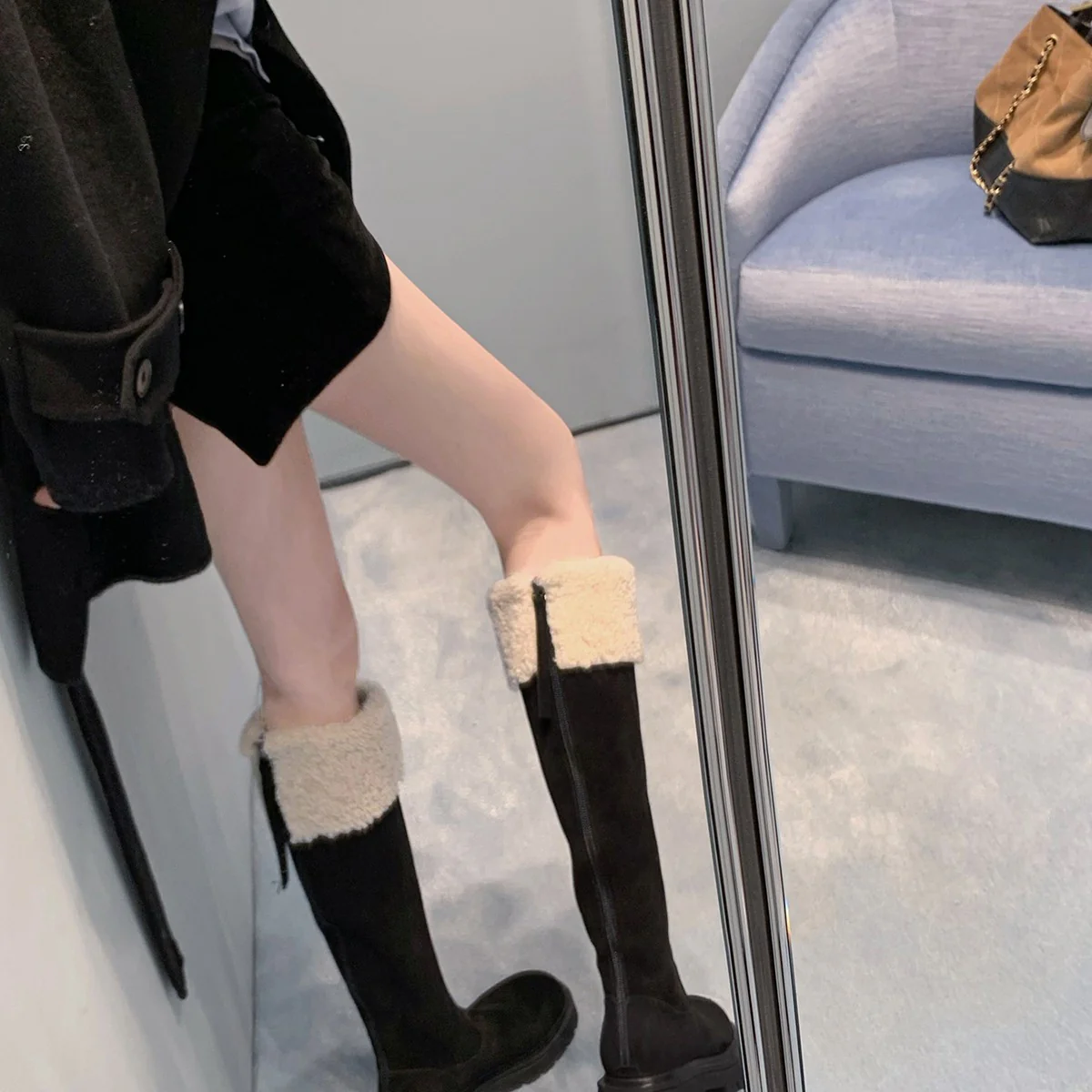 Damen Winterstiefel mit warmem Kunstfellkragen und robuster Sohle Heidi Mode - Image 7