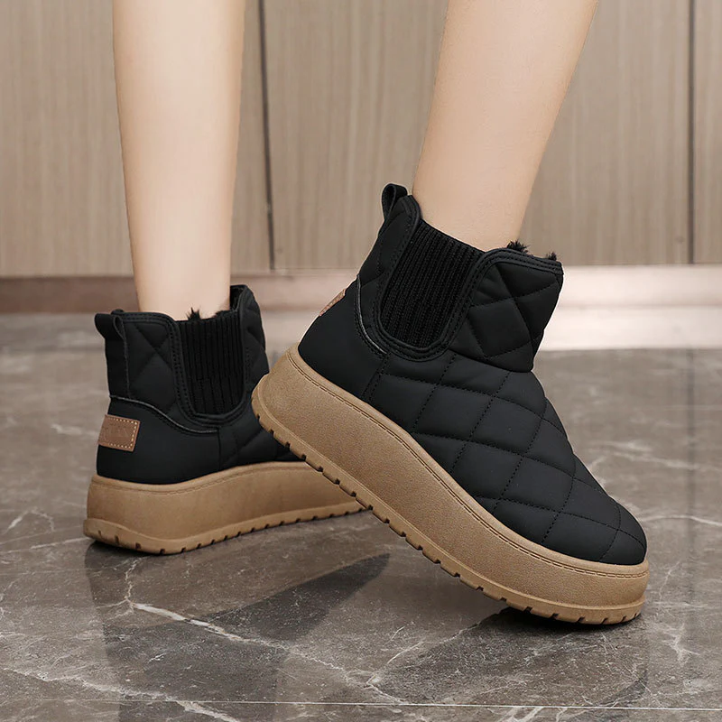 Damen Winterstiefeletten mit isolierender Wattierung und rutschfester Sohle Heidi Mode - Image 3