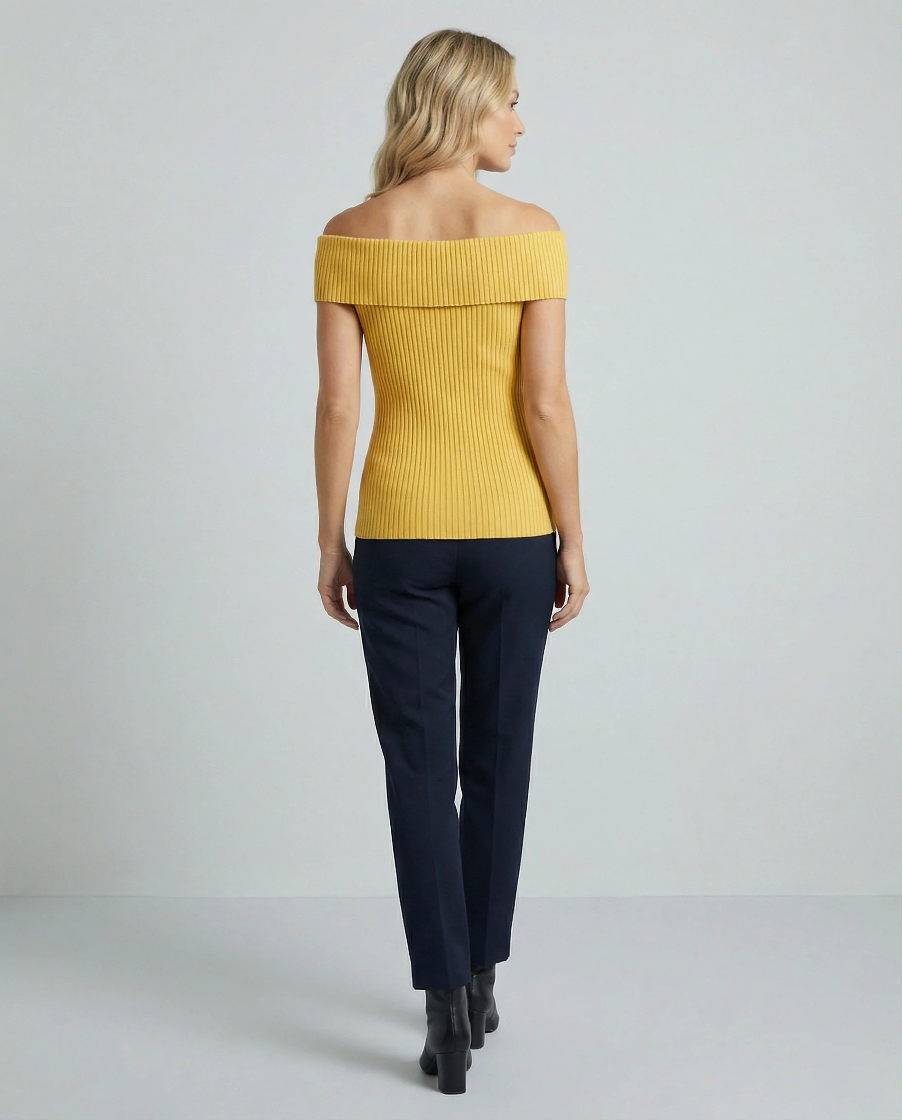 Ein-Schulter Strickoberteil Kurzarm Damen Sommer Top Dopamine Style - Image 4