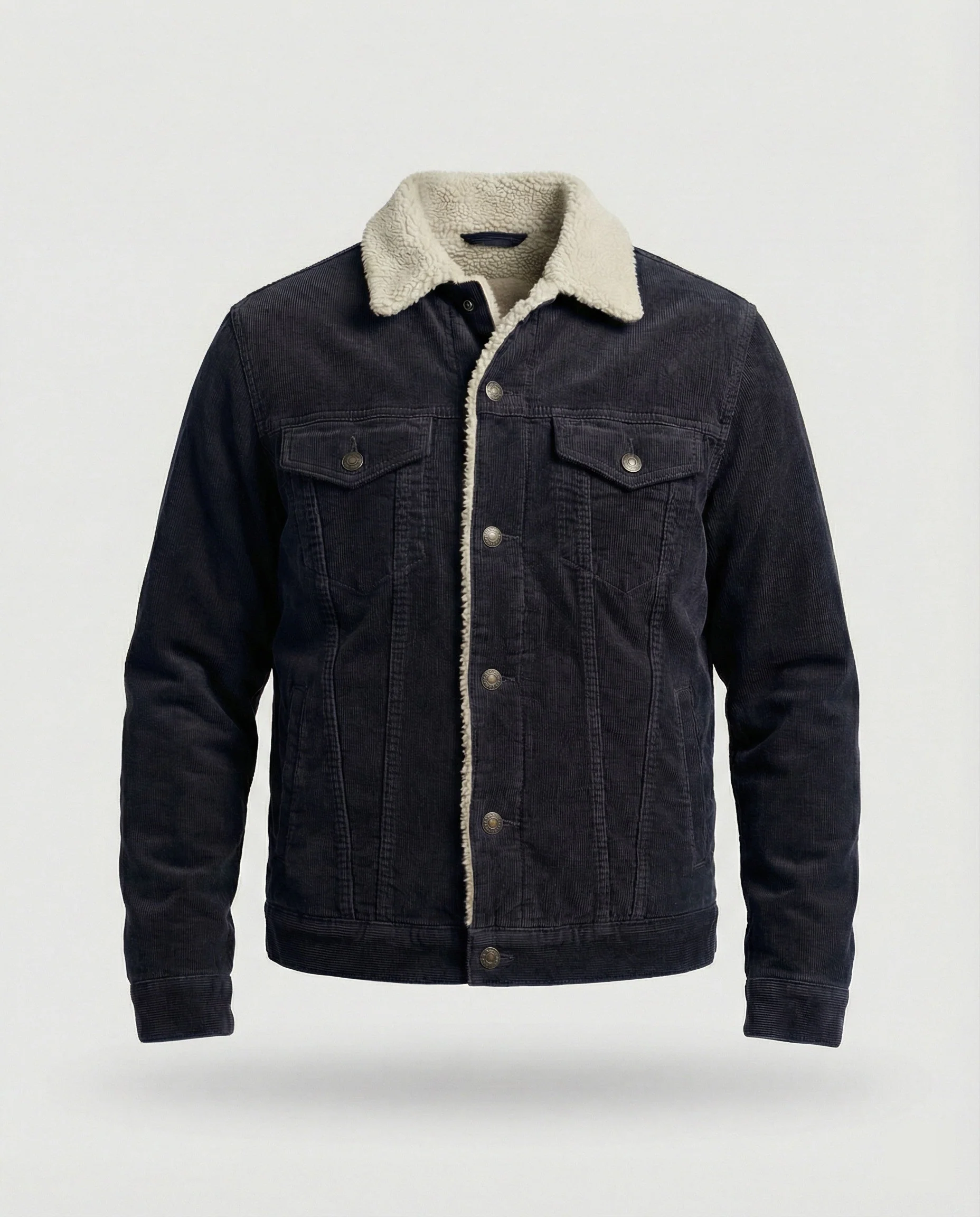 Elegante Cord Herrenjacke - Image 8