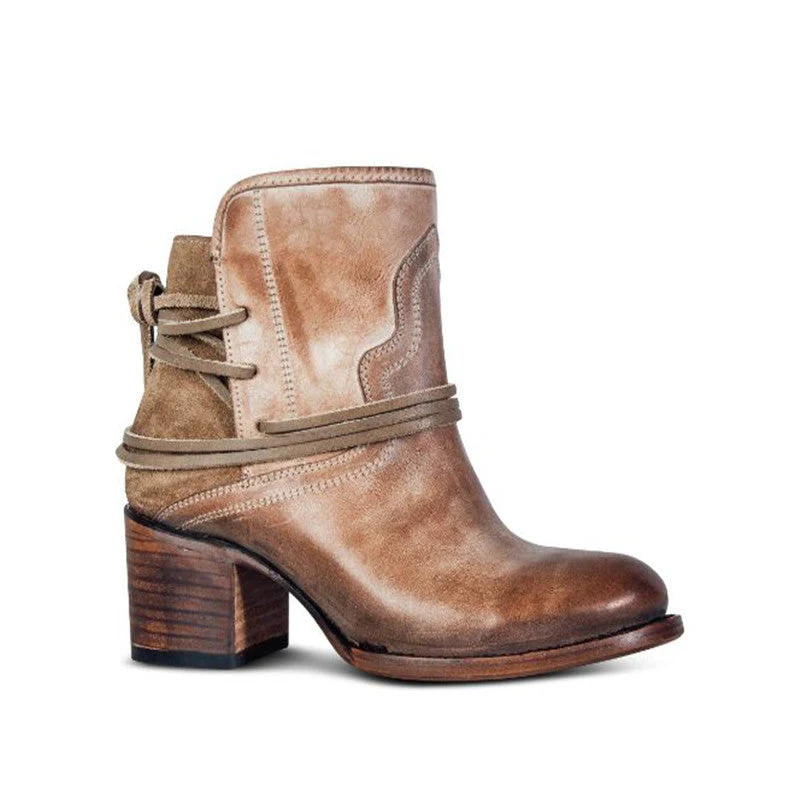 Elegante Leder Damen Stiefeletten Heidi Mode - Image 3