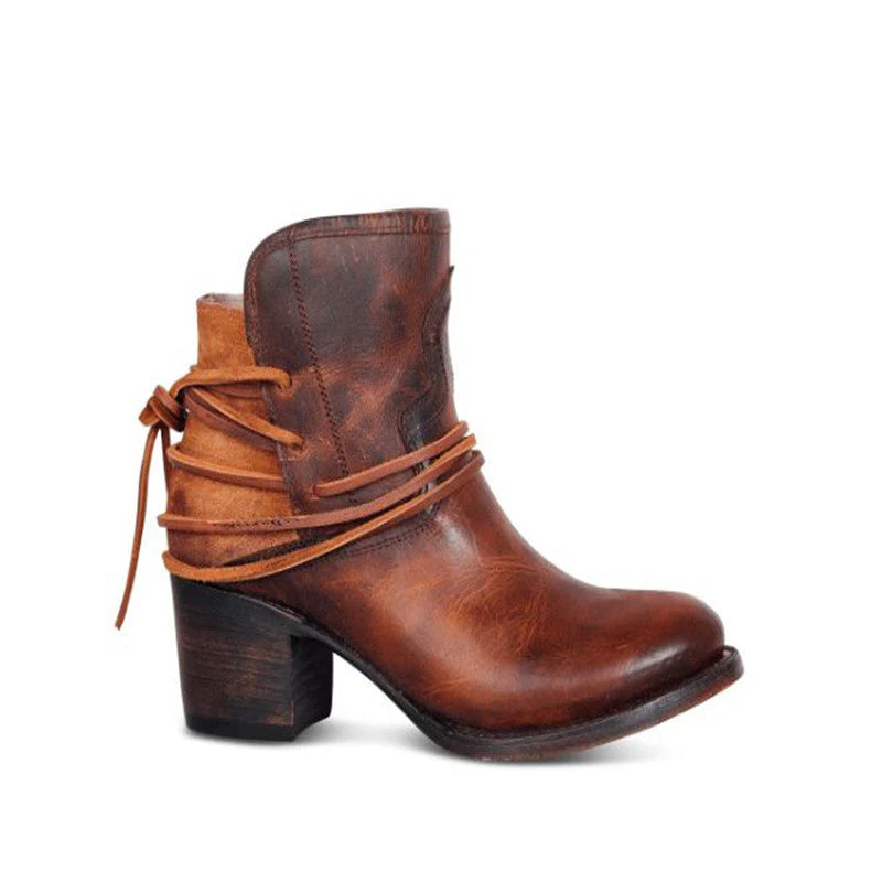 Elegante Leder Damen Stiefeletten Heidi Mode - Image 4