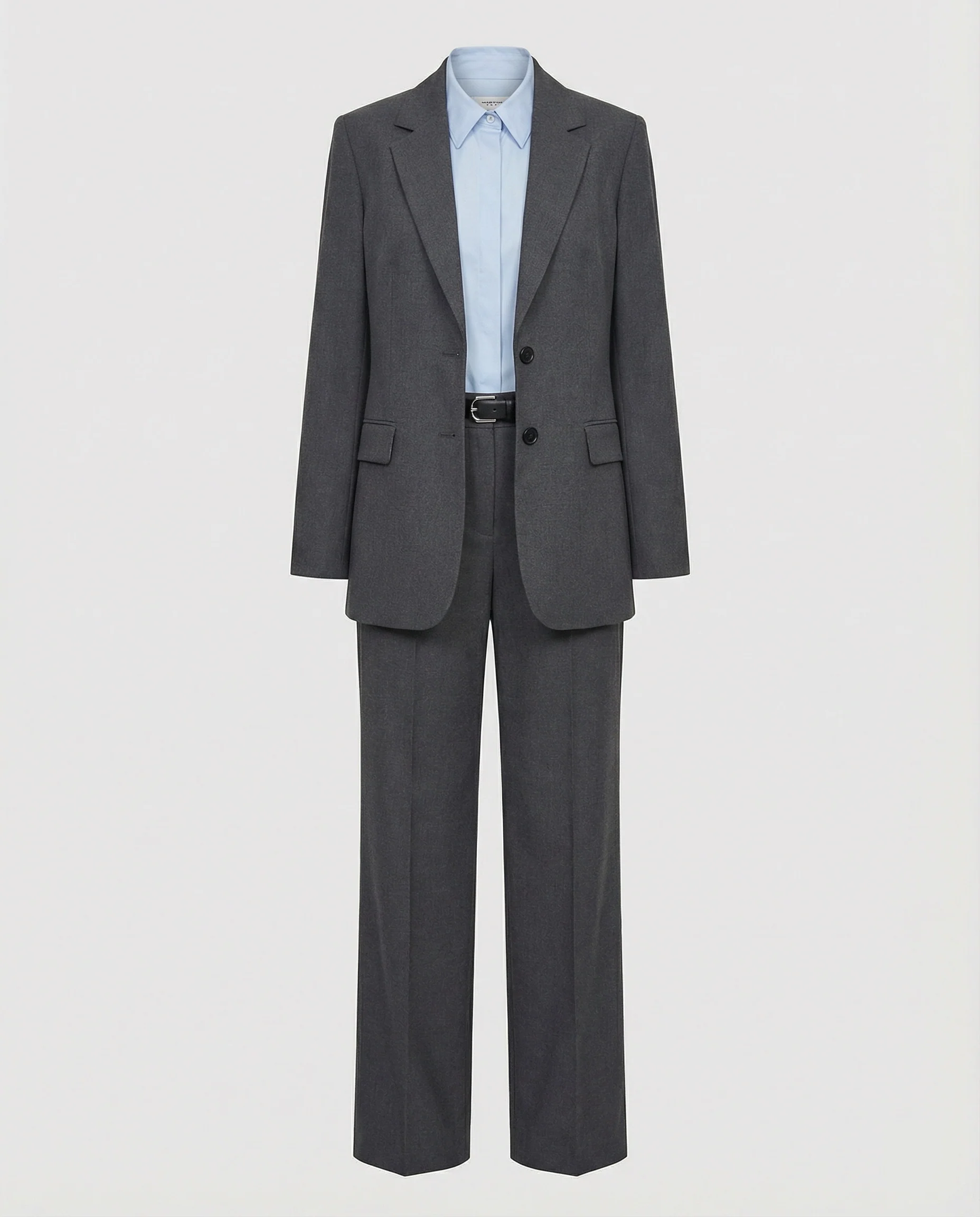 Eleganter grauer Damen Hosenanzug für Business und professionelle Vorstellungsgespräche - Image 4