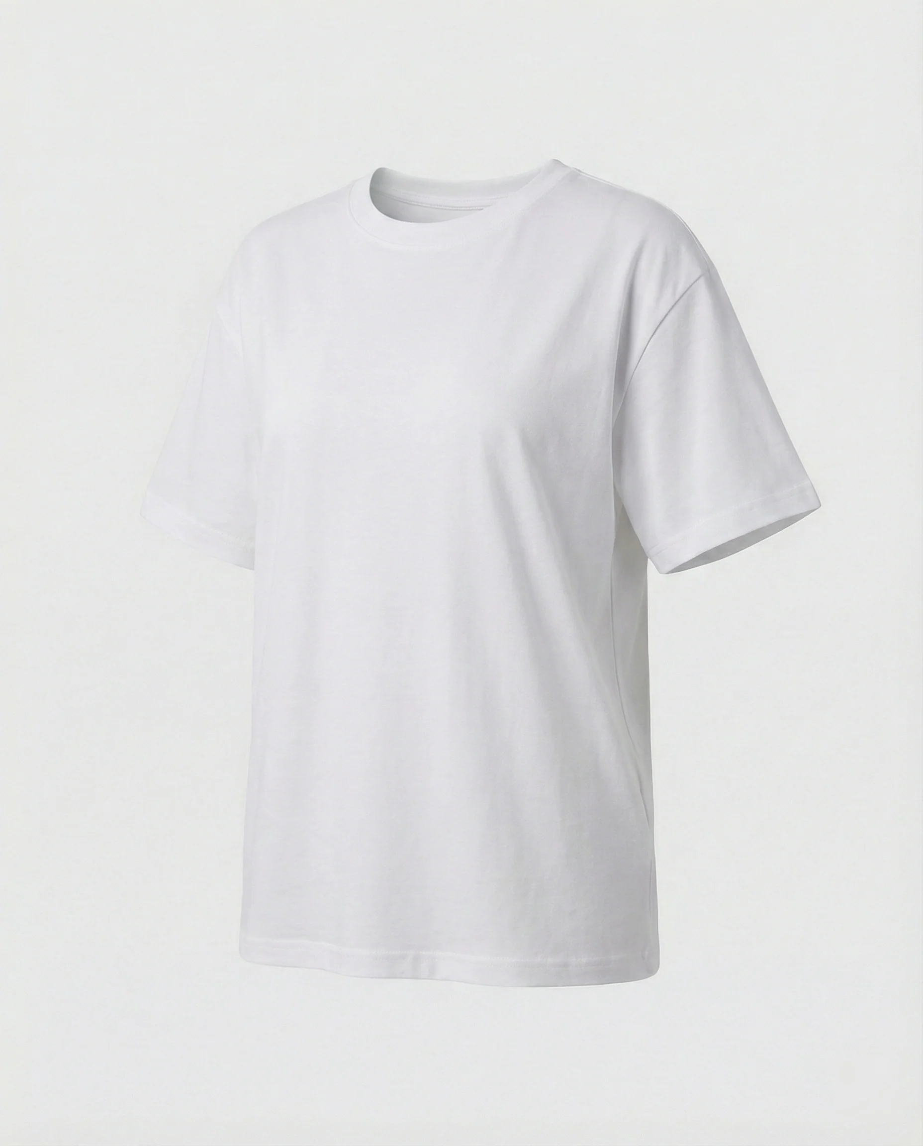 Elegantes Damen Seiden-T-Shirt Kurzarm Elastisch Rundhals Sommer Oberteil Weiß - Image 6