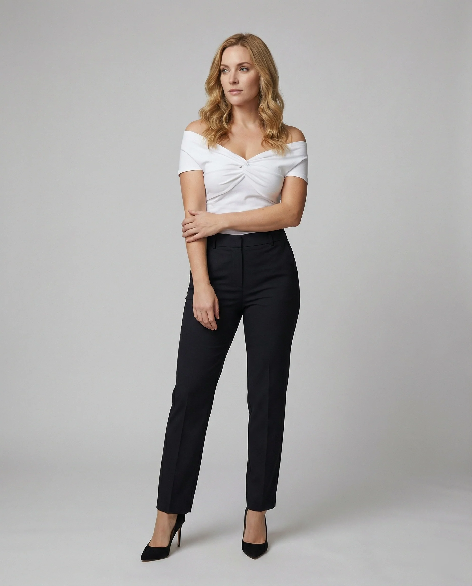 Elegantes Damen T-Shirt mit Schleife Französischer Chic Kurzarm Oberteil - Image 3