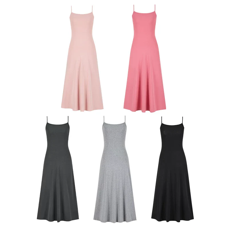 Elegantes Trägerkleid Slimming Baumwolle Maxikleid Damen Sommer - Image 4