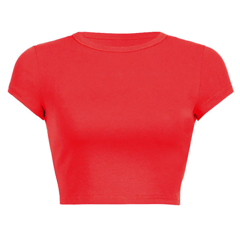 Damen Cropped Classic Fit T-Shirt Heidi-Mode - Image 13