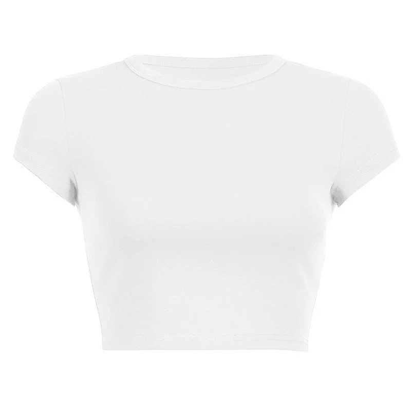 Damen Cropped Classic Fit T-Shirt Heidi-Mode - Image 3