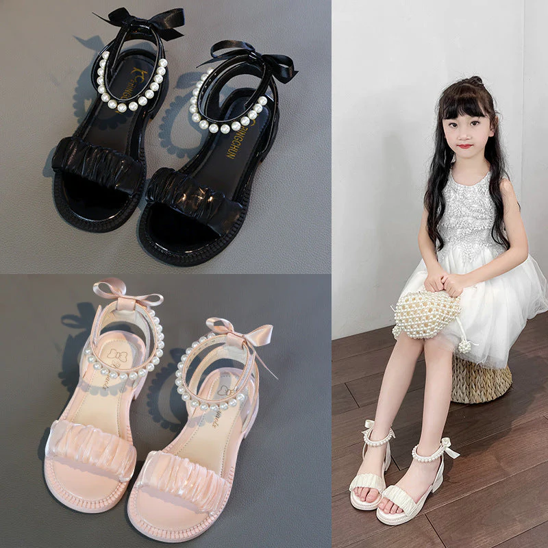 Damen Elegante Perlen-Besetzte Knöchelriemen Sandalen Heidi-Mode - Image 3