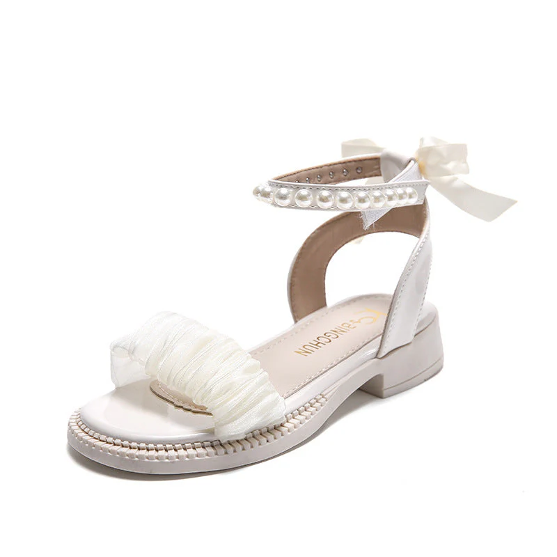 Damen Elegante Perlen-Besetzte Knöchelriemen Sandalen Heidi-Mode - Image 5