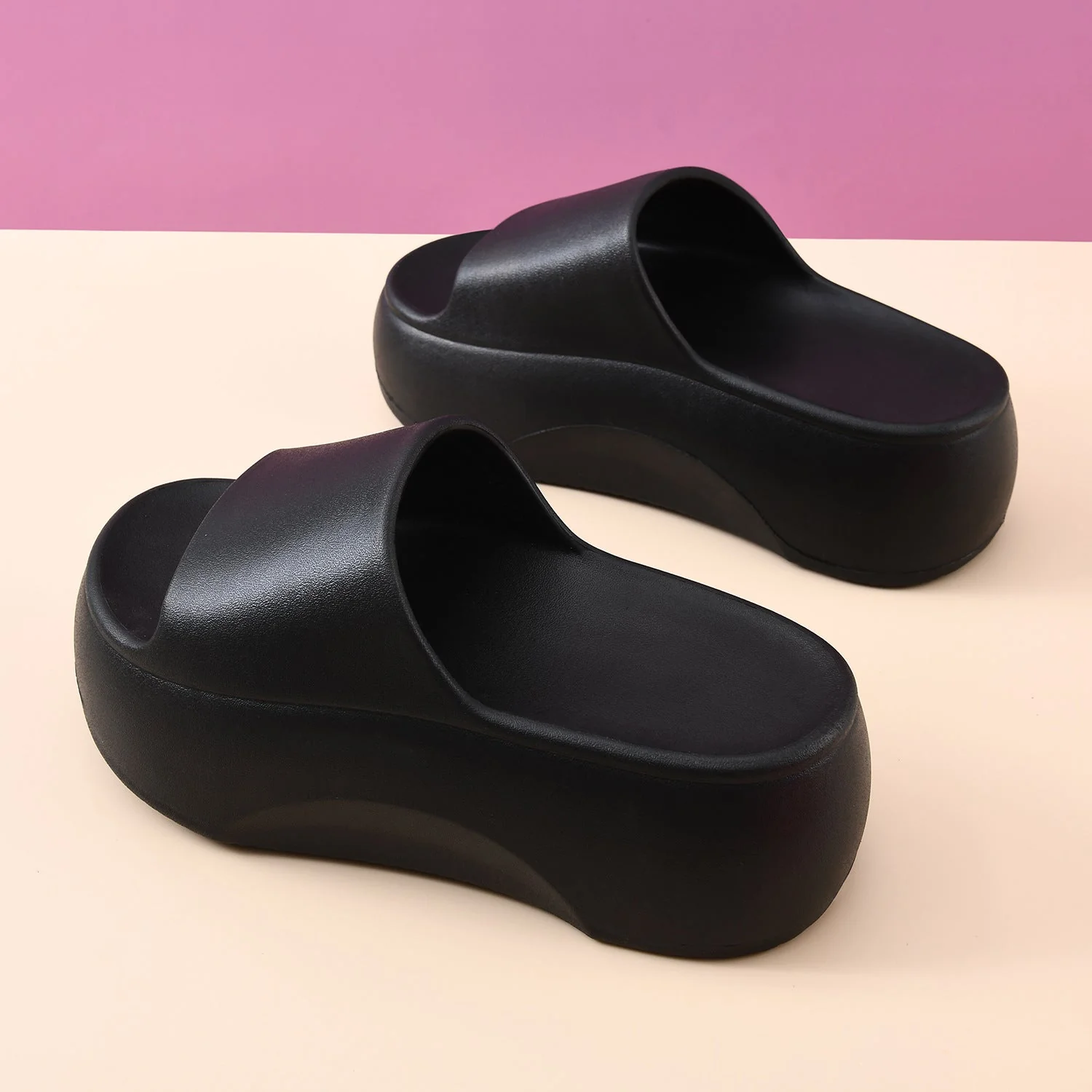 Femme Erhöhte Plattform Rutschsandalen Heidi-Mode - Image 3