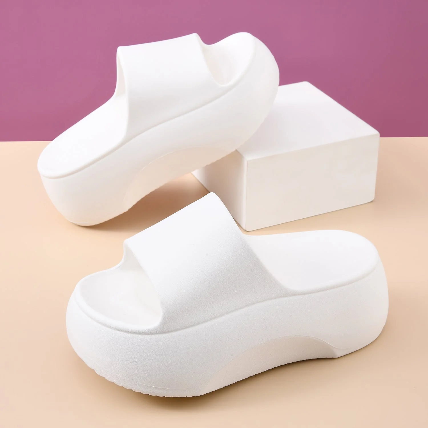 Femme Erhöhte Plattform Rutschsandalen Heidi-Mode - Image 6