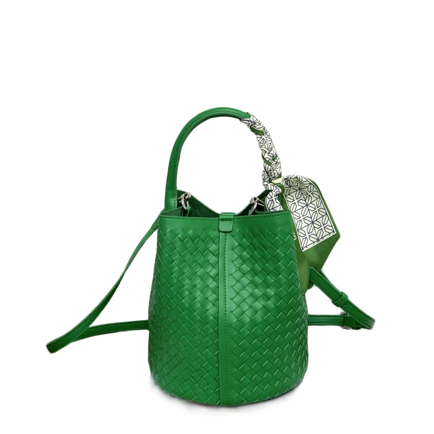 Frau Handgefertigte Geflochtene Bucket Bag Heidi-Mode - Image 8