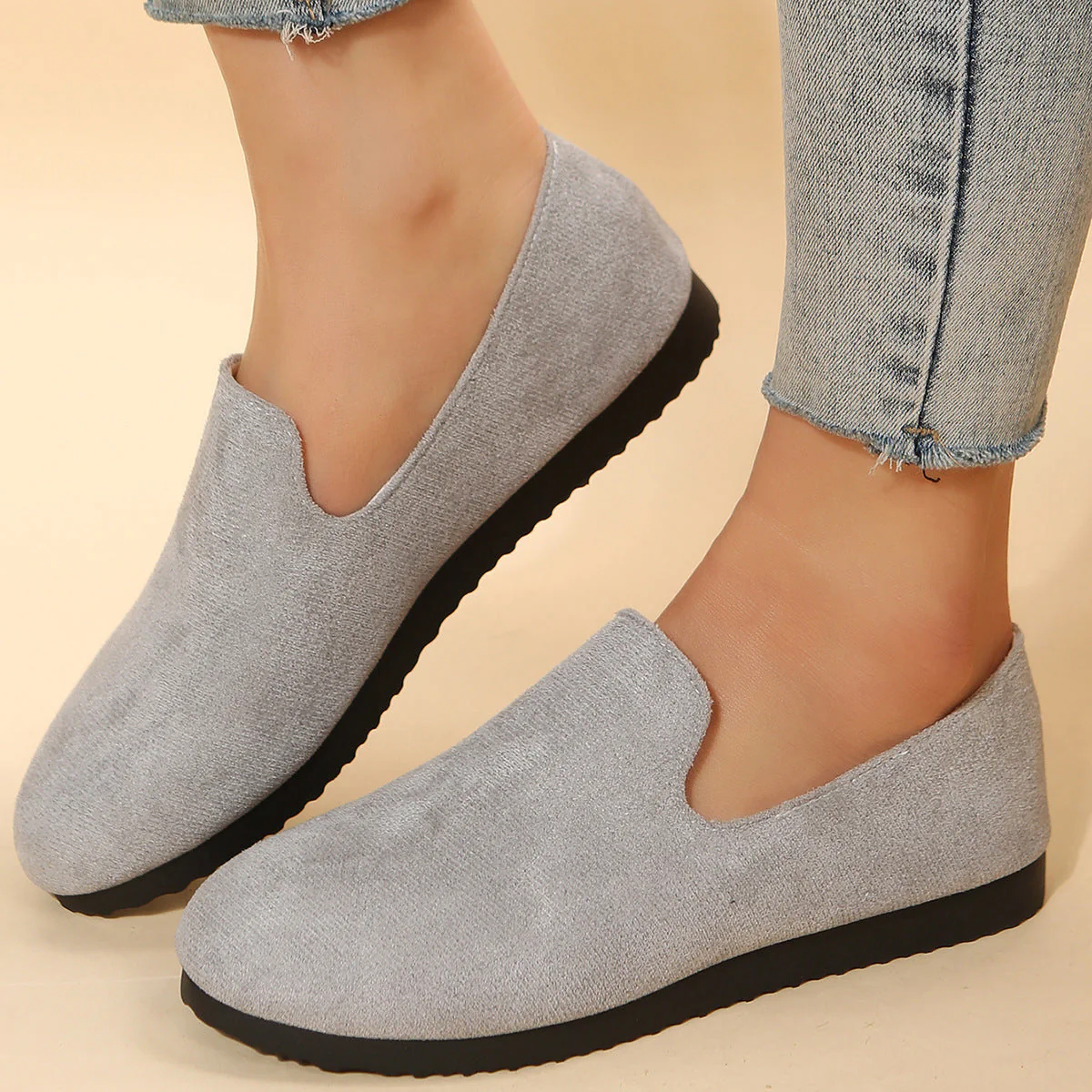 Damen Slip-On Freizeit Slipper mit Bequemer Fußbett Heidi-Mode - Image 2