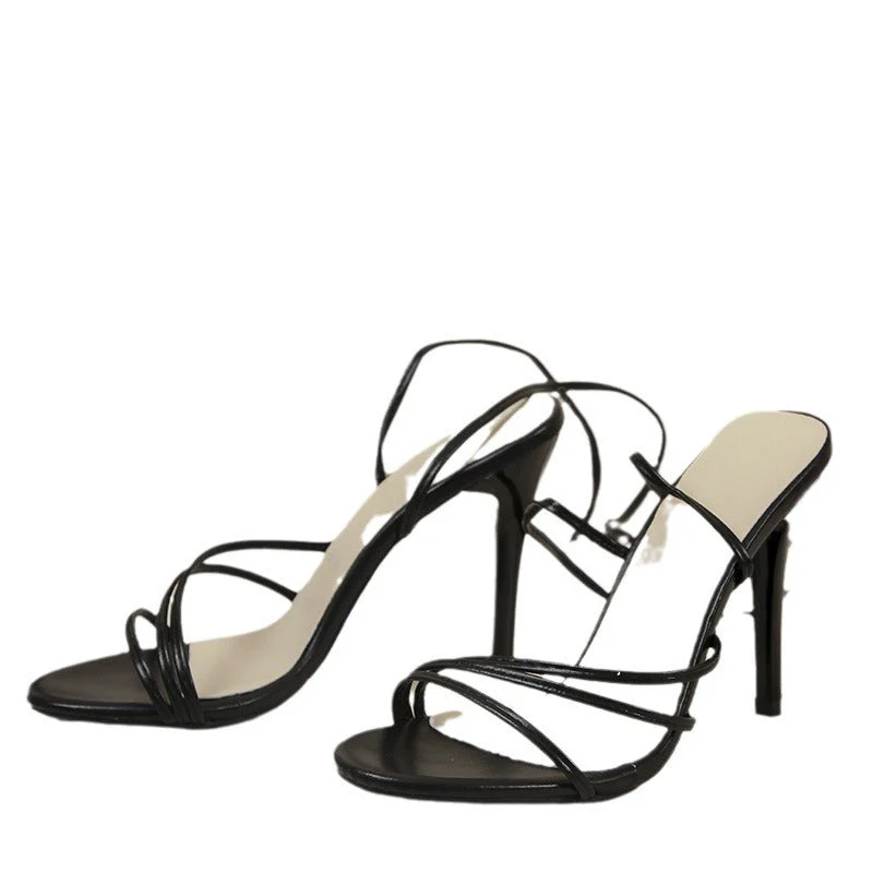 Damen Strappy High-Heel Sandalen mit Knöchelriemen-Design Heidi-Mode - Image 5
