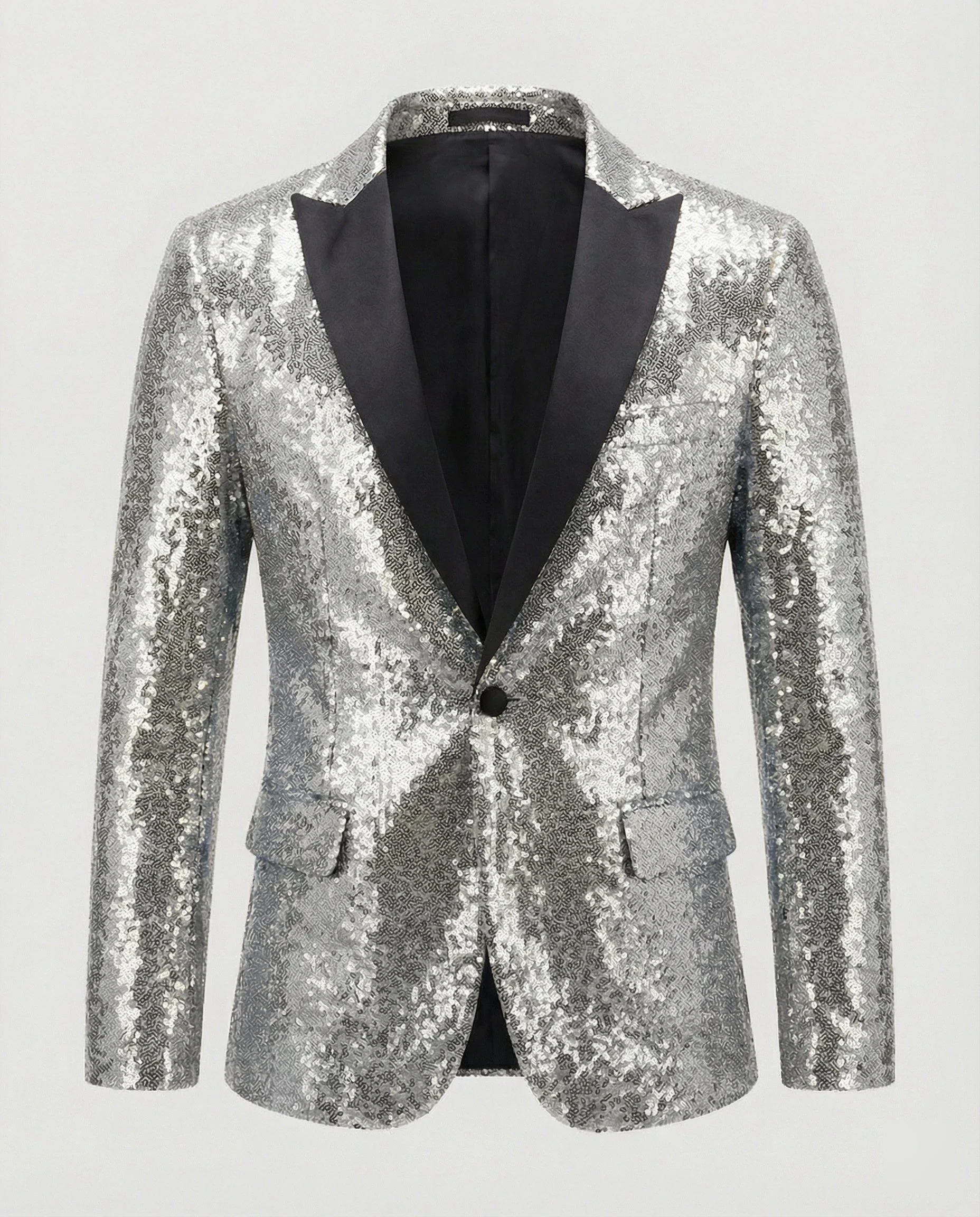 Glänzender Herren Pailletten Blazer - Image 10