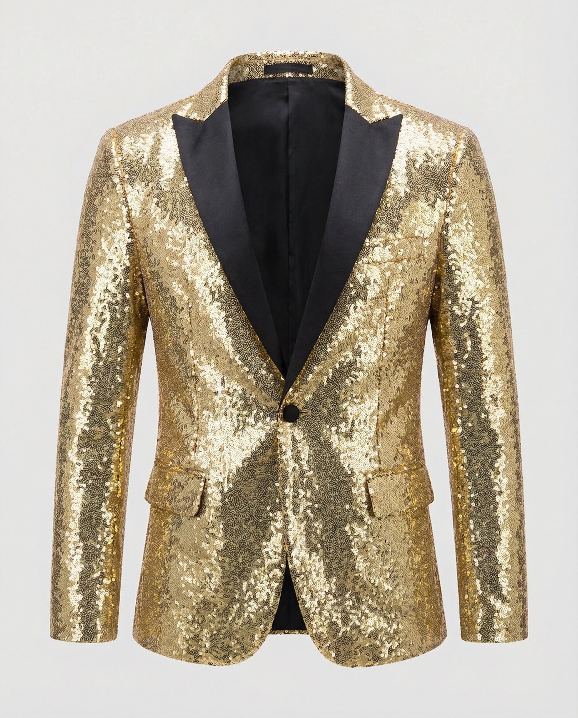 Glänzender Herren Pailletten Blazer - Image 3