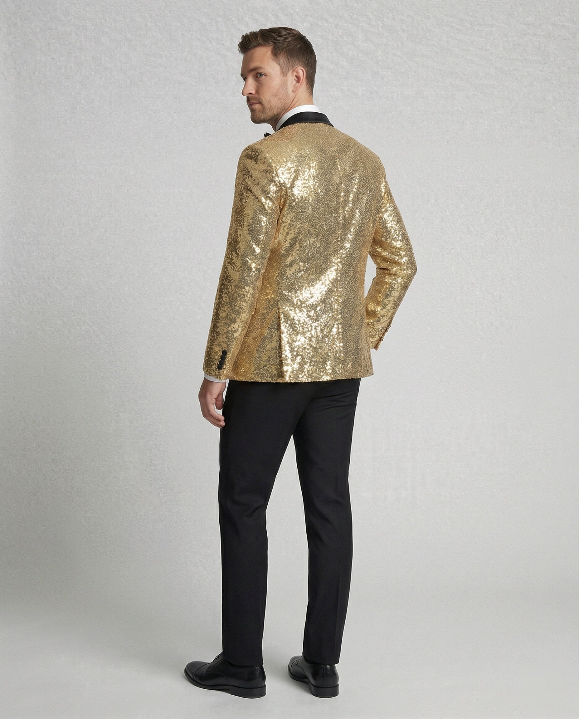 Glänzender Herren Pailletten Blazer - Image 4