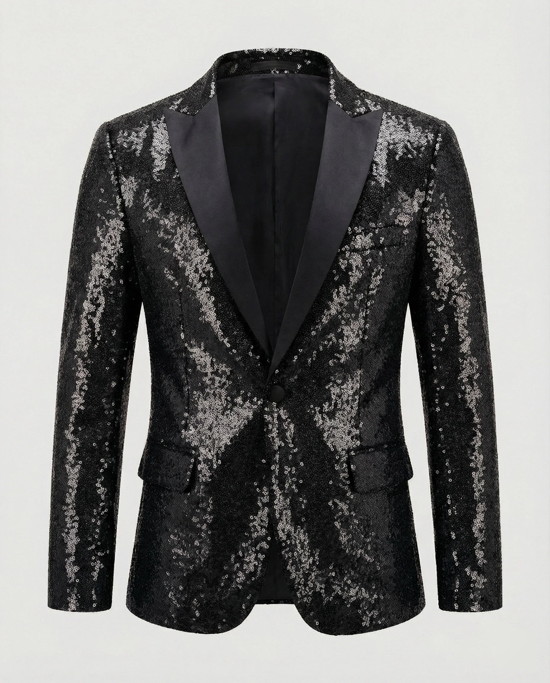 Glänzender Herren Pailletten Blazer - Image 7