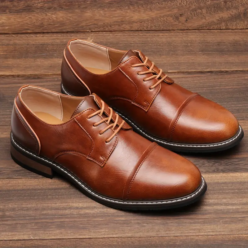 solide vintage-derby-schuhe für herren Heidi Mode - Image 4