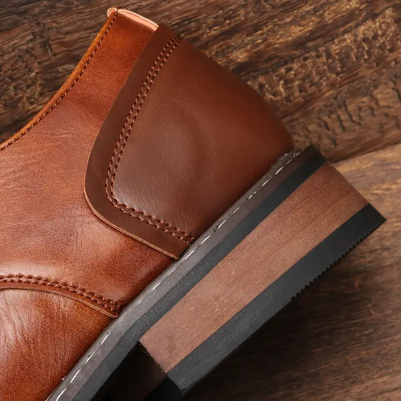 solide vintage-derby-schuhe für herren Heidi Mode - Image 5