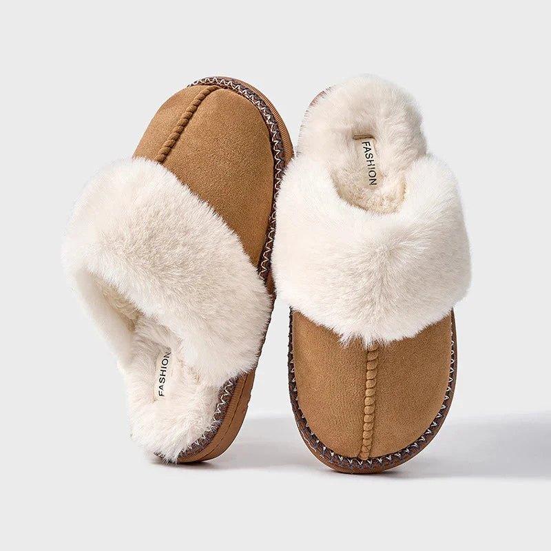 Hausschuhe - Warme, pelzgefütterte Hausschuhe für Frauen Heidi Mode - Image 2