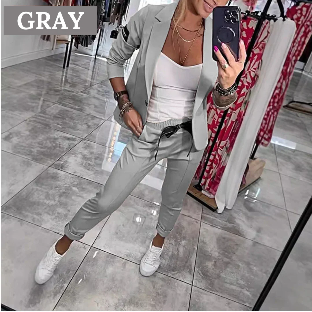 Heidi-Mode | 2-Teiliges Set Bestehend Aus Einem Lässigen Blazer und Einer Hose - Image 7