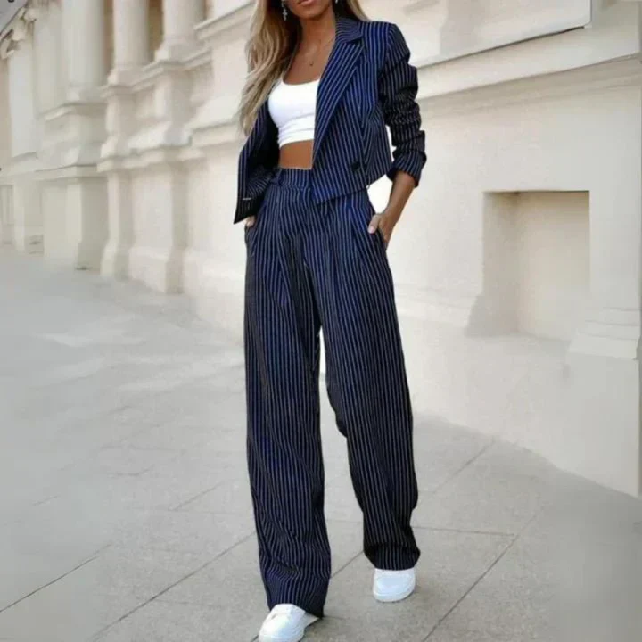 Heidi-Mode | 2 Teiliges Blazeranzug und Weite Hose für Damen - Image 6