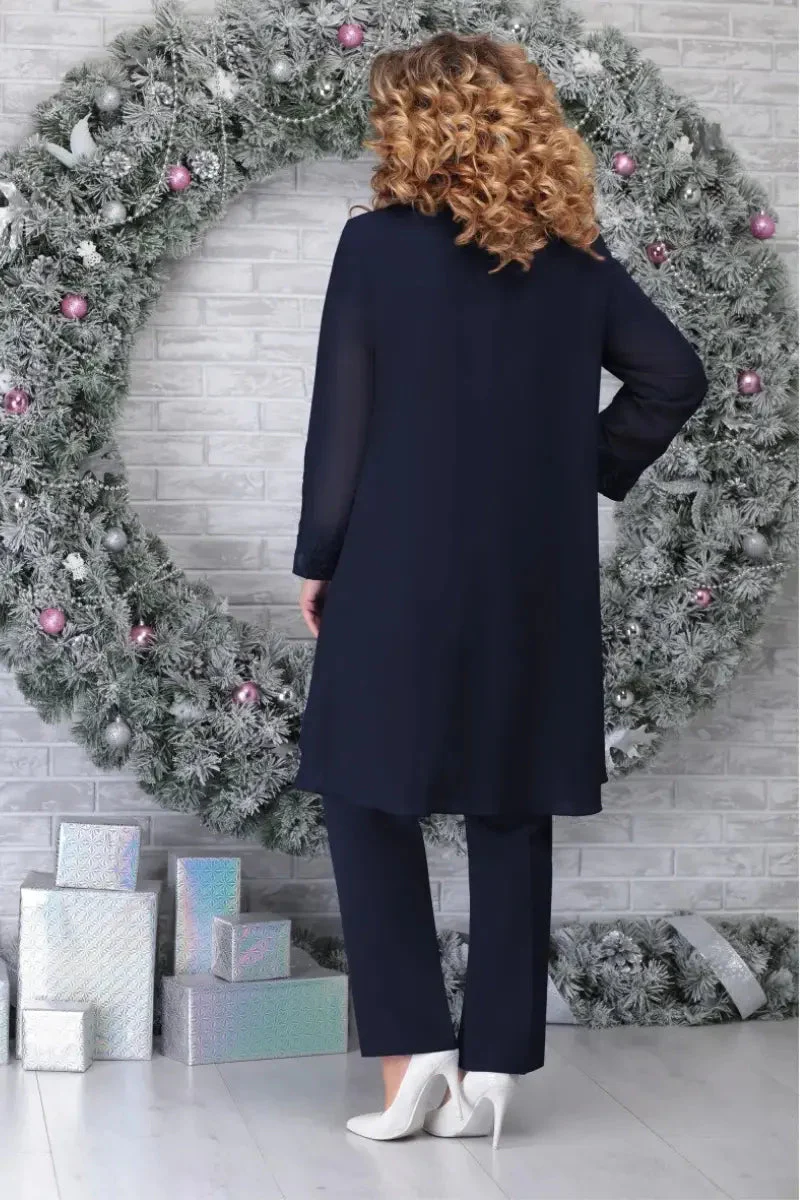 Heidi-Mode | 3 Teilig Chiffon Brautkleid Satz für Damen - Image 5