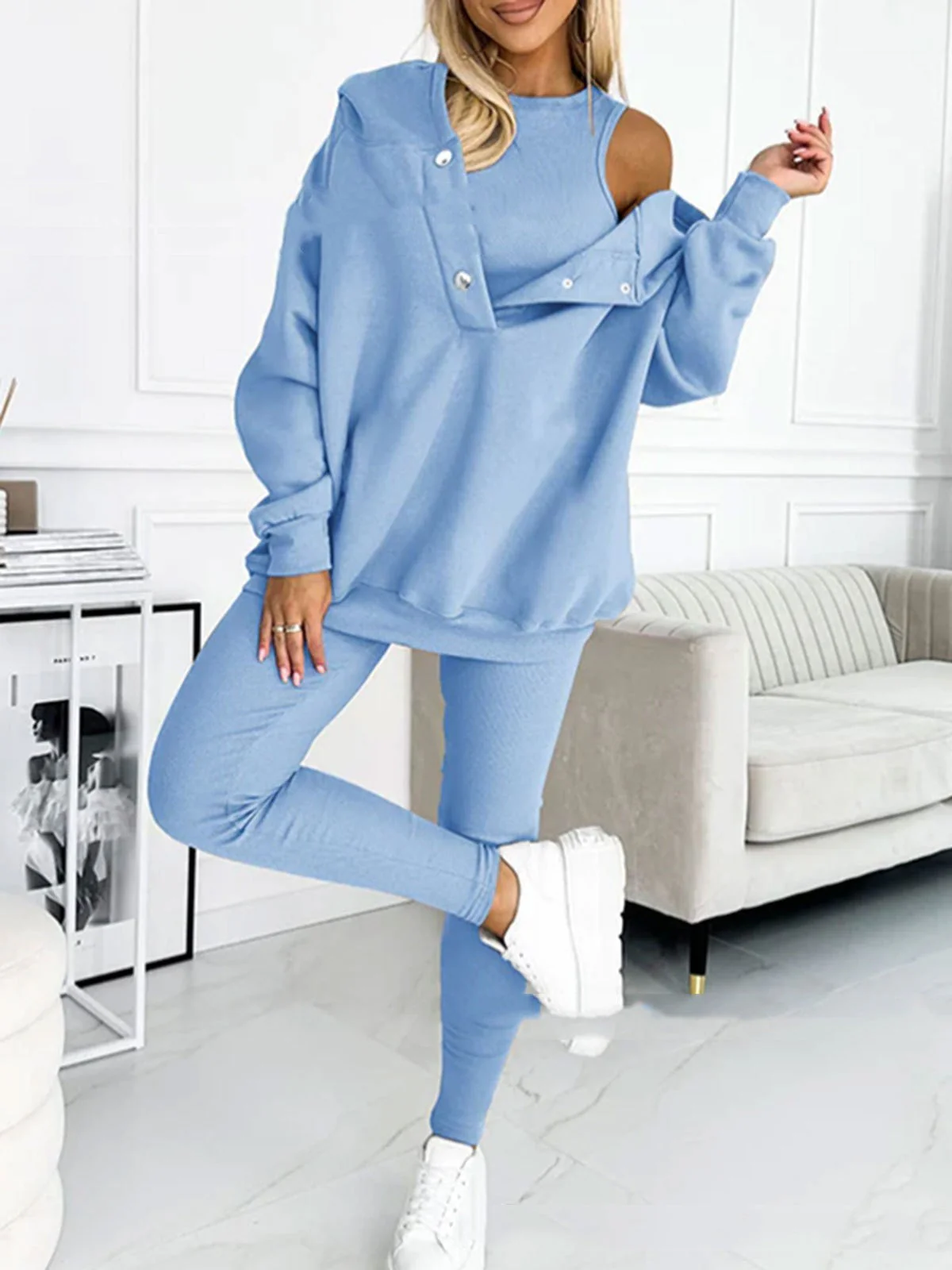 Heidi-Mode | 3-Teiliges Damen-Sportset für Herbst und Winter - Image 13