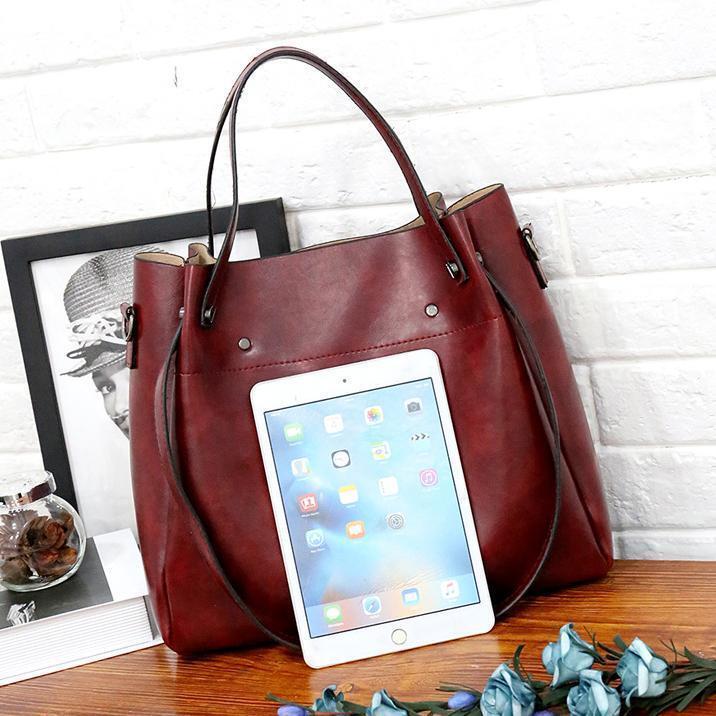 Heidi-Mode | 4 Teiliges Weinlese Handtaschensatz für Damen - Image 10