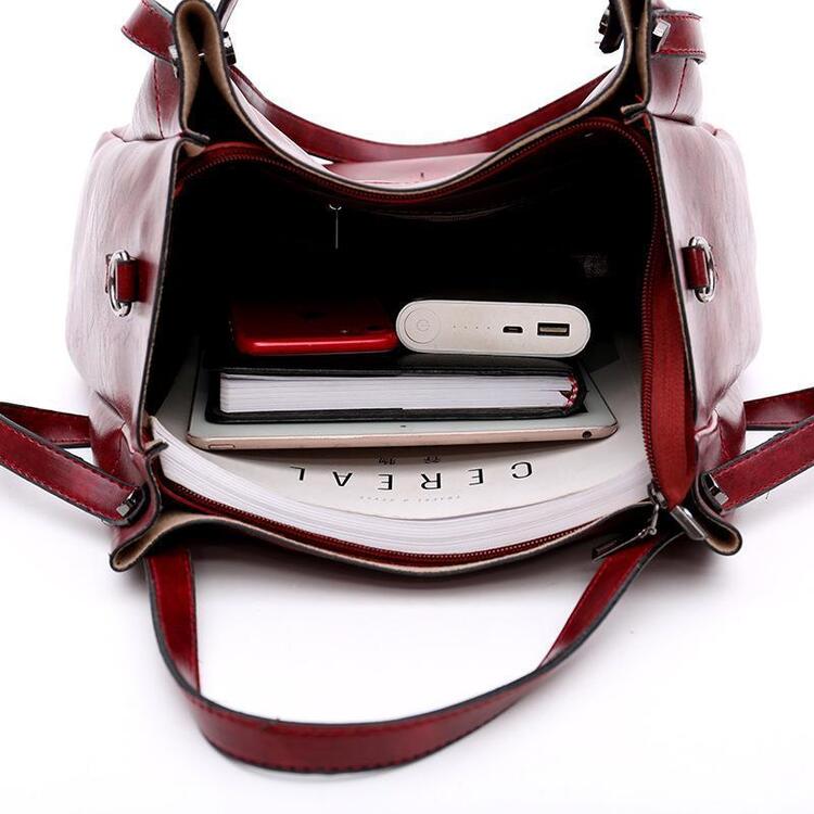 Heidi-Mode | 4 Teiliges Weinlese Handtaschensatz für Damen - Image 13