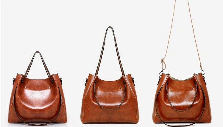 Heidi-Mode | 4 Teiliges Weinlese Handtaschensatz für Damen - Image 20