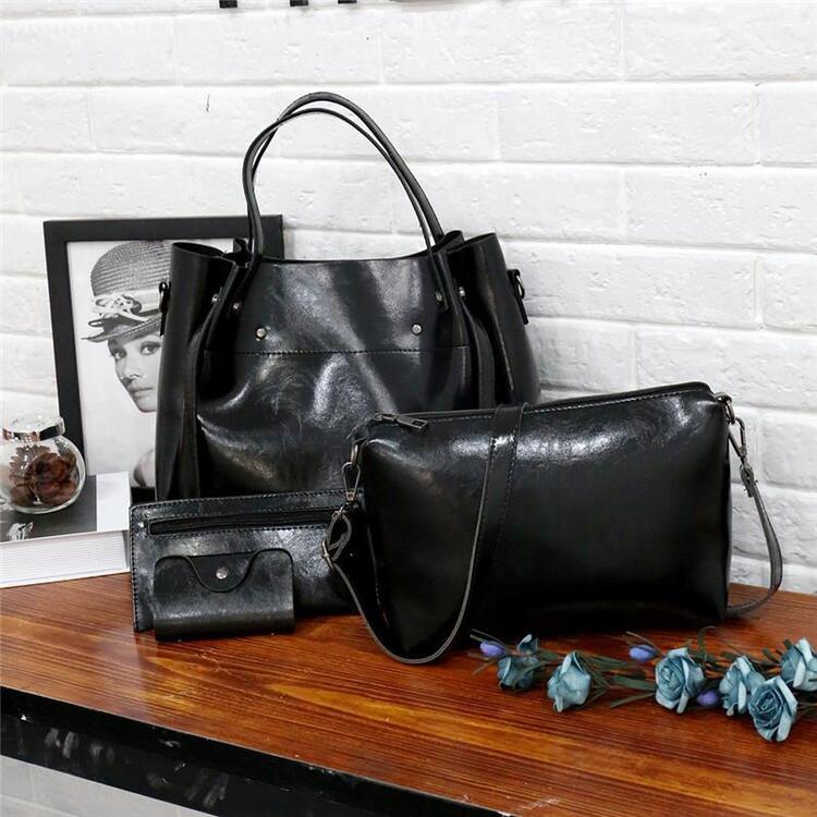Heidi-Mode | 4 Teiliges Weinlese Handtaschensatz für Damen - Image 21