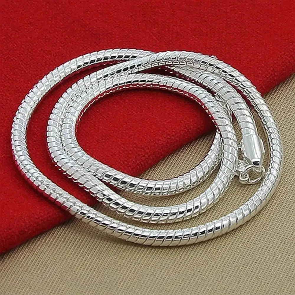 Heidi-Mode | 925 3Mm Sterling Silber Schlangen Kette - Image 5