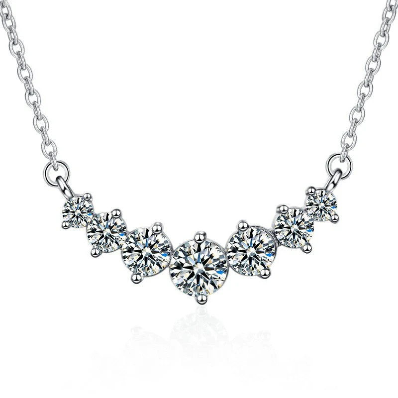 Heidi-Mode | 925 Sterling Moissanit Halskette - Image 3